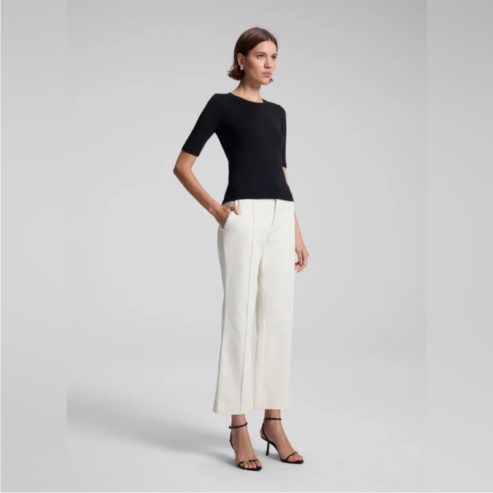 A.L.C $395 Jay Cropped Pant NWT in Bone - Picture 4 of 6